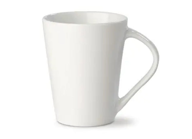 Tasse Nice 250 ml - Weiß, Hochwertiger Keramikbecher, Spülmaschinenfest, Elegantes Trinkgefäß TK Gruppe® Grosshandel 