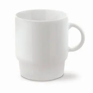 Tasse Satellite 200 ml - Weiß, Hochwertiger Keramikbecher, Spülmaschinenfest, Elegantes Trinkgefäß TK Gruppe® Grosshandel 