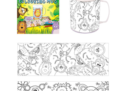 Tasse mit Dschungel-Design, 2 sortierte Muster, Farbwechsel beim Erhitzen, Kaffeetasse TK Gruppe® Grosshandel 