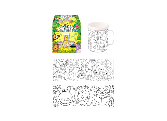 Tasse mit Dschungel-Design, 2 sortierte Muster, Farbwechsel beim Erhitzen, Kaffeetasse TK Gruppe® Grosshandel 