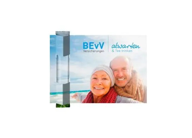 TeaFlyer XL: Großformatige, Personalisierte Werbekarte mit TeaStick TK Gruppe® Grosshandel 