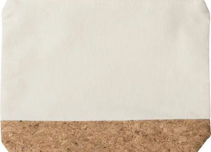 Teagan Kosmetiktasche aus dichter Baumwolle in Khaki, 100 Zeichen TK Gruppe® Grosshandel 