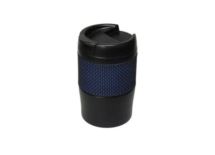 Temptation Isolierbecher 300ml mit Manschette - Klein, Schwarz-Blau: Kompakt & Stilvoll TK Gruppe® Grosshandel 