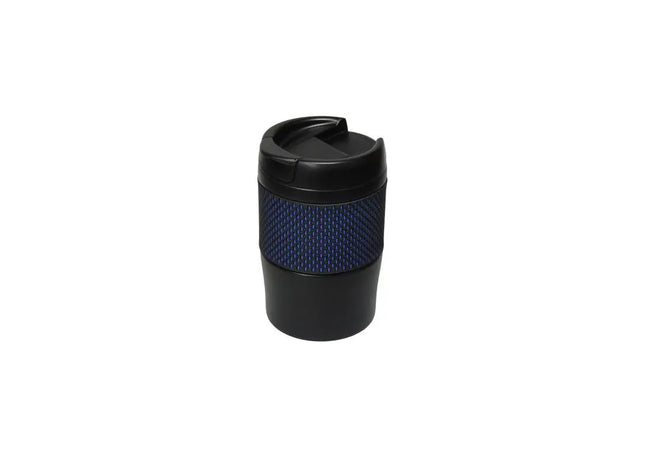 Temptation Isolierbecher 300ml mit Manschette - Klein, Schwarz-Blau: Kompakt & Stilvoll TK Gruppe® Grosshandel 