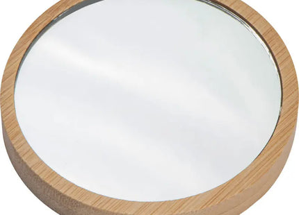 Teplice Handspiegel in Beige - Kompakt, Elegant für Unterwegs TK Gruppe® Grosshandel 