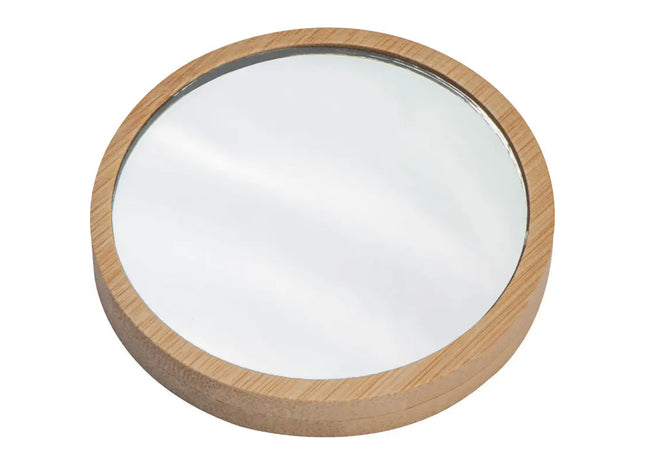 Teplice Handspiegel in Beige - Kompakt, Elegant für Unterwegs TK Gruppe® Grosshandel 