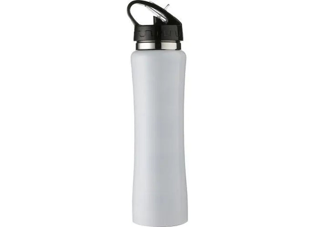 Teresa Weiße Edelstahl-Trinkflasche - Eleganz & Funktionalität, 750 ml TK Gruppe® Grosshandel 