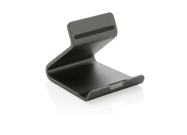 Terra Tablet- und Telefonständer aus RSC recyceltem Aluminium in Grau - Nachhaltig und Robust TK Gruppe® Grosshandel 