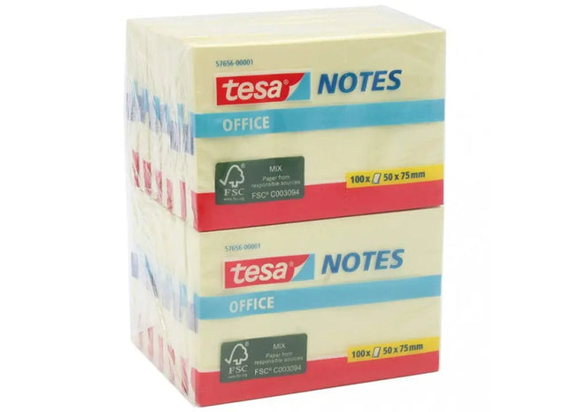 Tesa Haftnotizen 50x75mm 100 Blatt gelb TK Gruppe® Grosshandel 