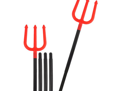 Teufelsgabel 103cm, 4-teiliges Set, Halloween-Kostümzubehör TK Gruppe® Grosshandel 