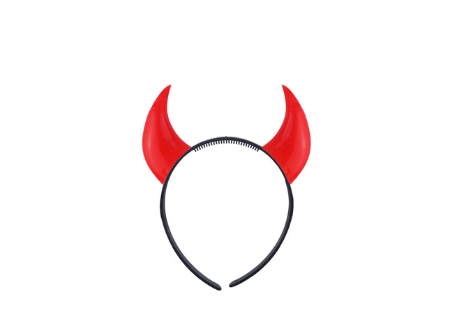 Teufelshörner – rotes Verkleidungszubehör für Halloween- und Partykostüme TK Gruppe® Grosshandel 