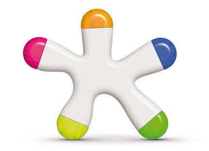 Textmarker Drops in 5 Farben - Weiß: Leuchtstifte, Markierwerkzeuge, Highlighting-Stifte, Set, farbenfroh TK Gruppe® Grosshandel 