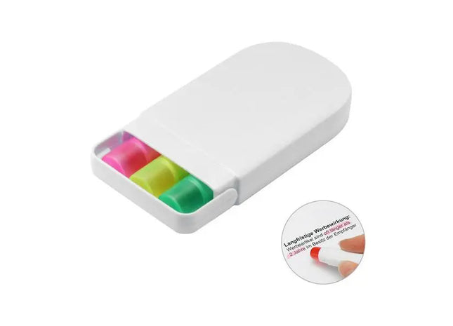 Textmarker-Set - Weiß - Hochwertige Marker für Präzises Hervorheben und Markieren TK Gruppe® Grosshandel 