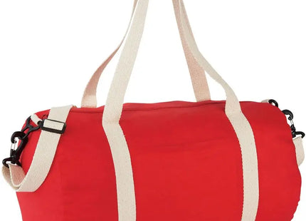 The Cotton Barrel 25L Reisetasche rot – Moderner Reisebegleiter, leicht und geräumig TK Gruppe® Grosshandel 