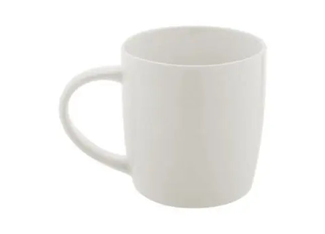 Thena Porzellantasse, 350 ml - Weiß, Hochwertiger Becher, Spülmaschinenfest, Elegantes Design TK Gruppe® Grosshandel 