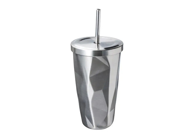 Thermobecher BANGKOK – Eleganter silberner Thermobecher für unterwegs TK Gruppe® Grosshandel 