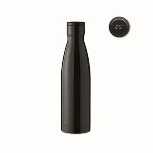 Thermoflasche 500ml mit Temperaturanzeige BELO LUX - Schwarz TK Gruppe® Grosshandel 