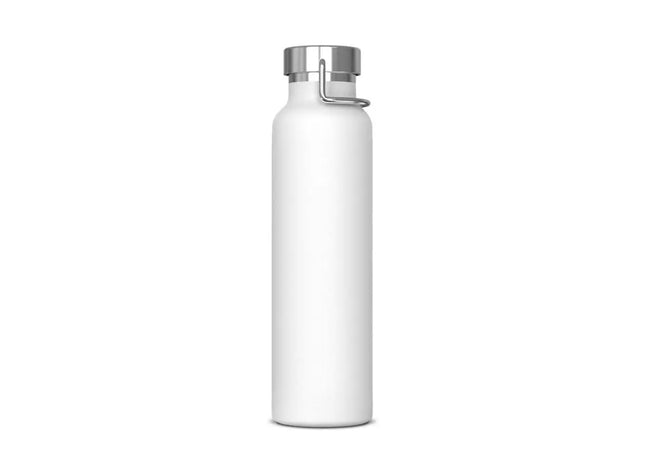 Thermoflasche Skyler 650ml in Weiß, stilvolle Isolierung TK Gruppe® Grosshandel 