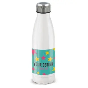 Thermoisolierflasche Swing Subli 500ml in Weiß mit Temperaturanzeige TK Gruppe® Grosshandel 