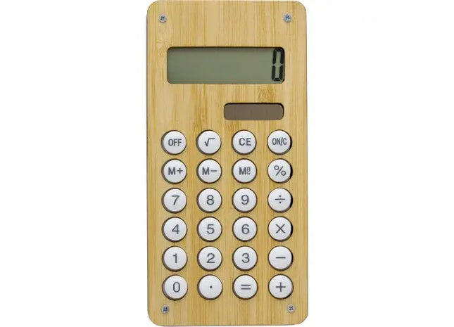 Thomas Taschenrechner aus Bambus: Öko-Freundlich, Stilvoll & Nachhaltig TK Gruppe® Grosshandel 