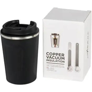 Thor 360ml Auslaufsicherer Kupfer-Vakuum Isolierbecher - Elegant Schwarz TK Gruppe® Grosshandel 