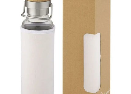 Thor 660 ml Glasflasche mit Neoprenhülle - Weiß TK Gruppe® Grosshandel 