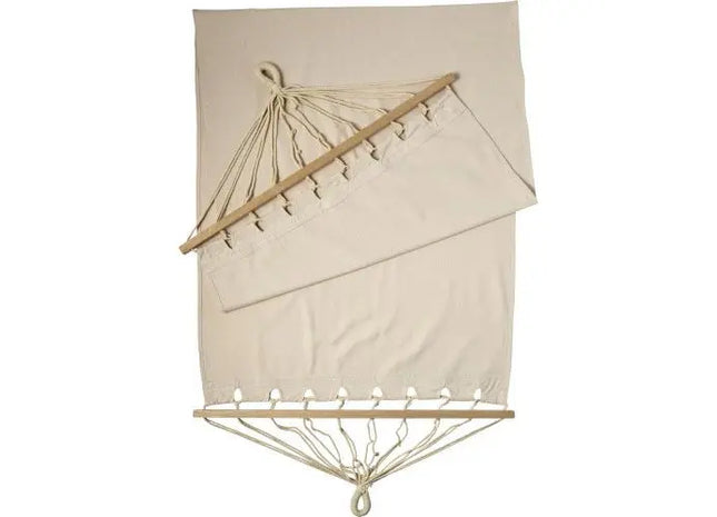 Tia Canvas Hängematte in Khaki – Robust & Stilvoll für Outdoor-Entspannung TK Gruppe® Grosshandel 