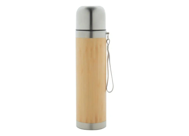 Tiaky Isolierkanne 420 ml - Natur-Silber - Doppelwandige Edelstahl Thermokanne TK Gruppe® Grosshandel 