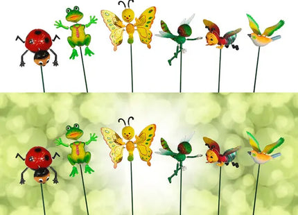 Tierstecker mit beweglichen Flügeln, 6-fach sortiert, Dekorativ und Vielseitig TK Gruppe® Grosshandel 