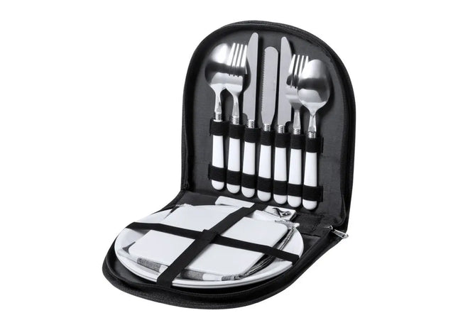 Tilken RPET Picknickset in Grau – Umweltfreundlich & Praktisch TK Gruppe® Grosshandel 
