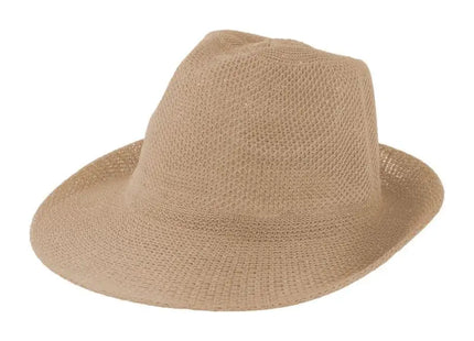 Timbu Strohhut in Beige - Eleganter, Luftiger Sommerhut TK Gruppe® Grosshandel 