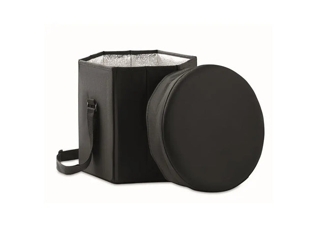SEAT & DRINK Klappbarer Hocker/Tisch in Schwarz – Multifunktional & Stilvoll TK Gruppe® Grosshandel 
