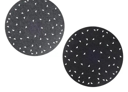 Tischset Filz Cut, ca. 35cm Durchmesser, 2er-Set – Stilvolle Tischmatte | Moderne Filz-Tischdeko TK Gruppe® Grosshandel 