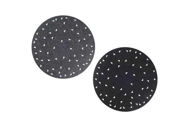 Tischset Filz Cut, ca. 35cm Durchmesser, 2er-Set – Stilvolle Tischmatte | Moderne Filz-Tischdeko TK Gruppe® Grosshandel 