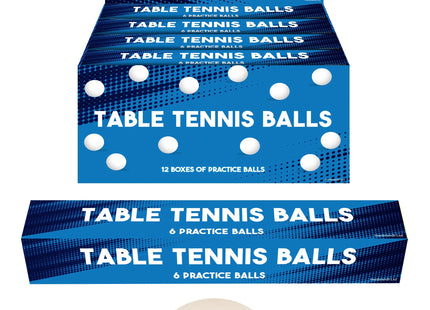 Tischtennisbälle, 4 cm, 6 Stück Pro Box - Hochwertig für Wettkampf und Freizeit TK Gruppe® Grosshandel 