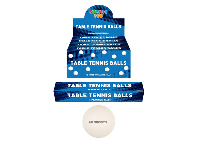 Tischtennisbälle, 4 cm, 6 Stück Pro Box - Hochwertig für Wettkampf und Freizeit TK Gruppe® Grosshandel 