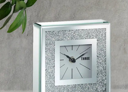 Tischuhr Brilliant, 15x15cm - Elegante und Moderne Uhr für Ihren Schreibtisch TK Gruppe® Grosshandel 