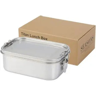 Titan Eco-Friendly Recycelte Edelstahl Lunchbox in Silber – Robust & Stilvoll TK Gruppe® Grosshandel 