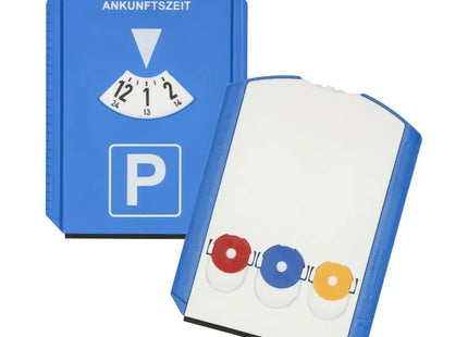 Titel für Parkscheibe Euro mit Chips - blau - weiß: Euro Parkscheibe mit Chips in Blau-Weiß - Funktional & Multitasking TK Gruppe® Grosshandel 