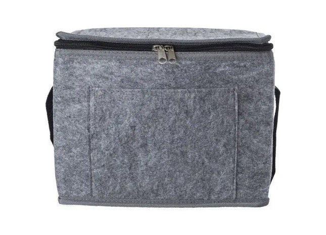 Titel: Graue Mason rPET-Filz Kühltasche - Ökologisch & Stilvoll TK Gruppe® Grosshandel 