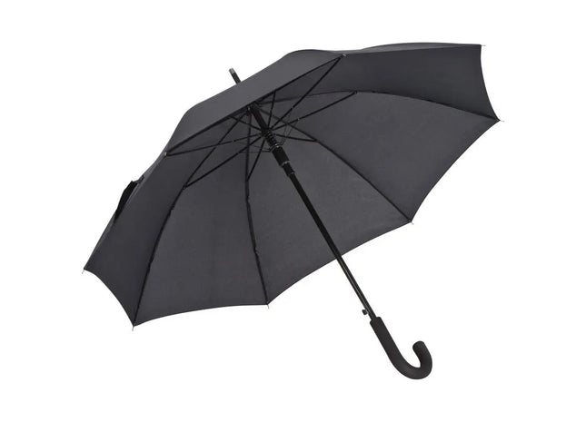 Titel: Hochwertiger Automatikschirm aus Pongee mit Aluminium-Schaft – Schwarz, Robust & Stilvoll TK Gruppe® Grosshandel 