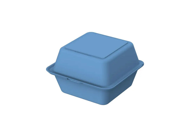 ToGo Burger Box in Cozy Blue - Portable, Durable, Stylish Fast Food Container TK Gruppe® Grosshandel 