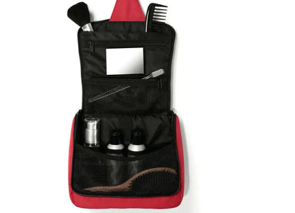 Toiletbag in Rot - Stilvolle Aufbewahrung für Unterwegs, 100 Zeichen TK Gruppe® Grosshandel 