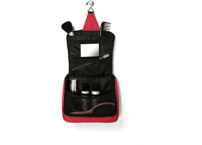 Toiletbag in Rot - Stilvolle Aufbewahrung für Unterwegs, 100 Zeichen TK Gruppe® Grosshandel 