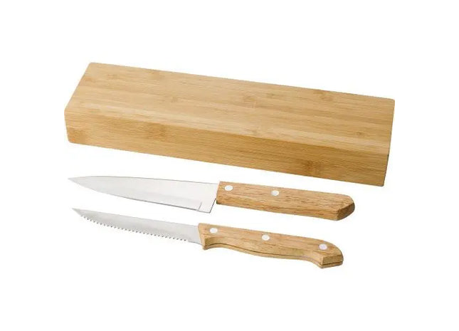 Tony Bambus-Messer-Set, Hochwertig & Ökologisch, Braun TK Gruppe® Grosshandel 