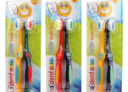 Toothbrush Set Elina for Kids: 2 Brushes with Stand for Easy Organization TK Gruppe® Grosshandel 