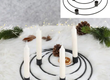 Top-Angebot: Elegante schwarze Adventskranzringe, 30 cm Durchmesser – Jetzt entdecken TK Gruppe® Grosshandel 
