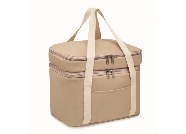 Top Canvas Kühltasche Kecil in Trendigem Beige TK Gruppe® Grosshandel 