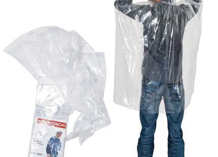 Tours Notfall-Regenponcho in Transparent - Zuverlässiger Schutz für Unterwegs TK Gruppe® Grosshandel 