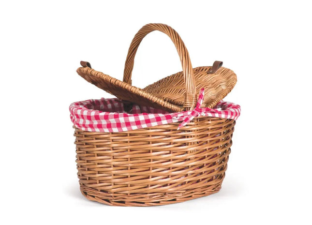 Traditioneller Weiden-Picknickkorb in Naturfarbe - Klassisch & Elegant TK Gruppe® Grosshandel 